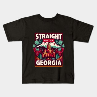 Straight Outta Georgia Kids T-Shirt